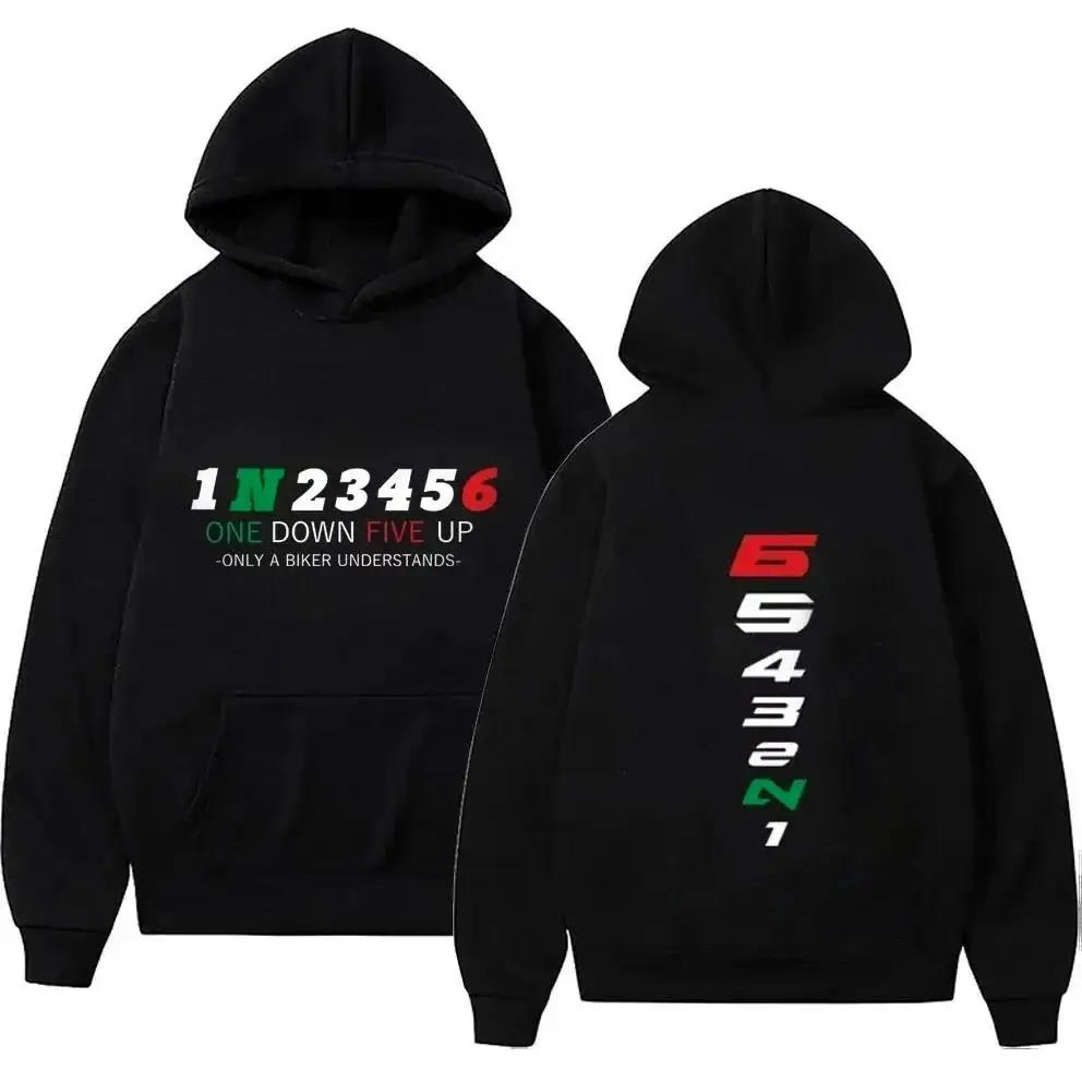 Motorcycle Gear Hoodie - เสื้อฮู้ดผู้ชาย เสื้อพูลโอเวอร์ เสื้อผ้าโอเวอร์ไซส์ เสื้อสเวตเชิ้ต 1N23456 อุปกรณ์มอเตอร์ไซค์