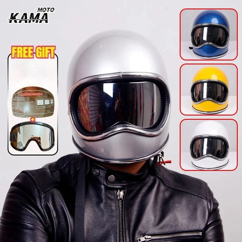 Motorcycle Gear Japan - หมวกกันน็อคมอเตอร์ไซค์แบบฮ็อต วัสดุไฟเบอร์กลาส รุ่น DAVID 2 ซีรีส์