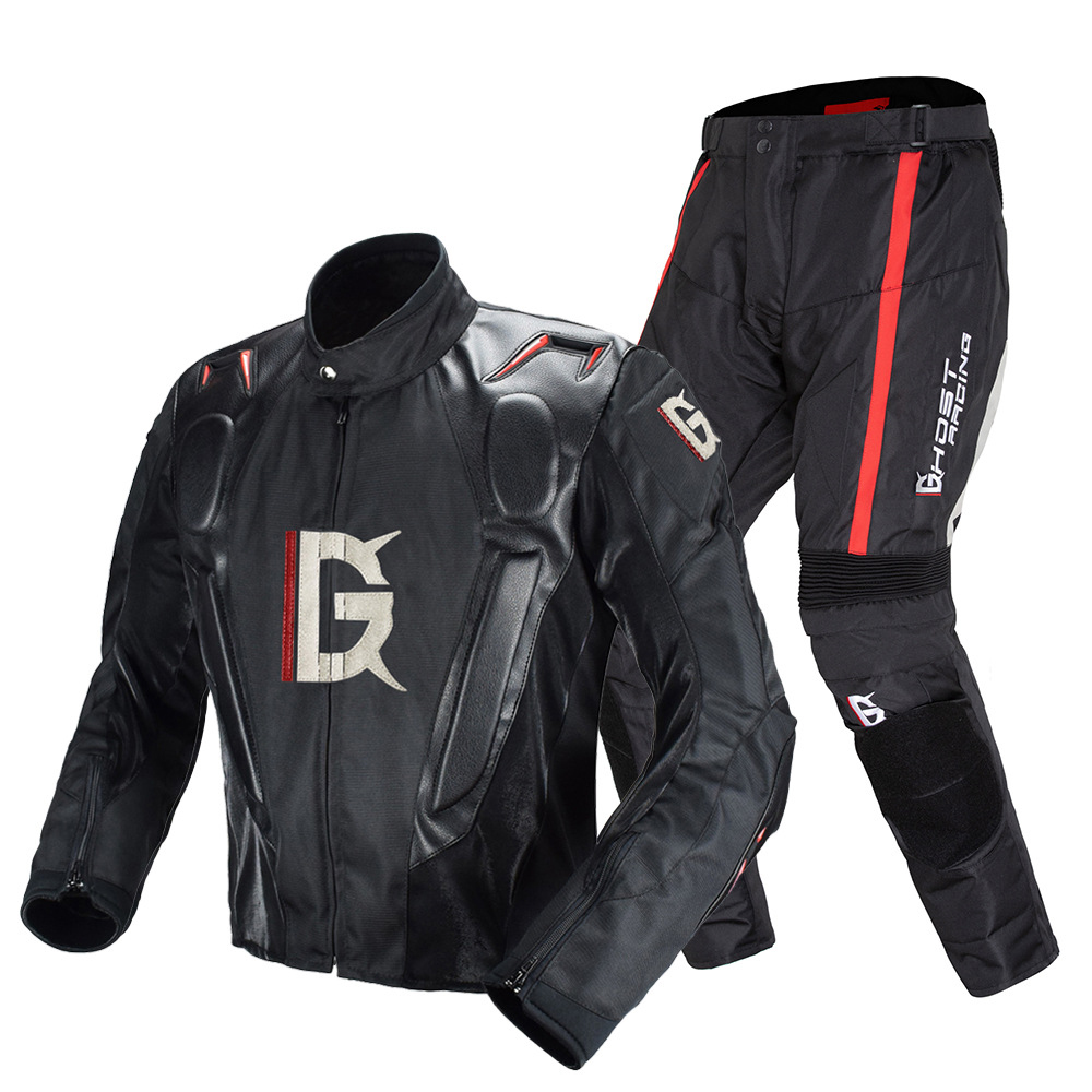 Motorcycle Gear With Airbag - ชุดแข่งรถมอเตอร์ไซค์ป้องกันพร้อมดีไซน์ Airbag Hump ชุดขี่มอเตอร์ไซค์ผ้าทนทานสำหรับทุกฤดูกาลสำหรับผู้ชาย