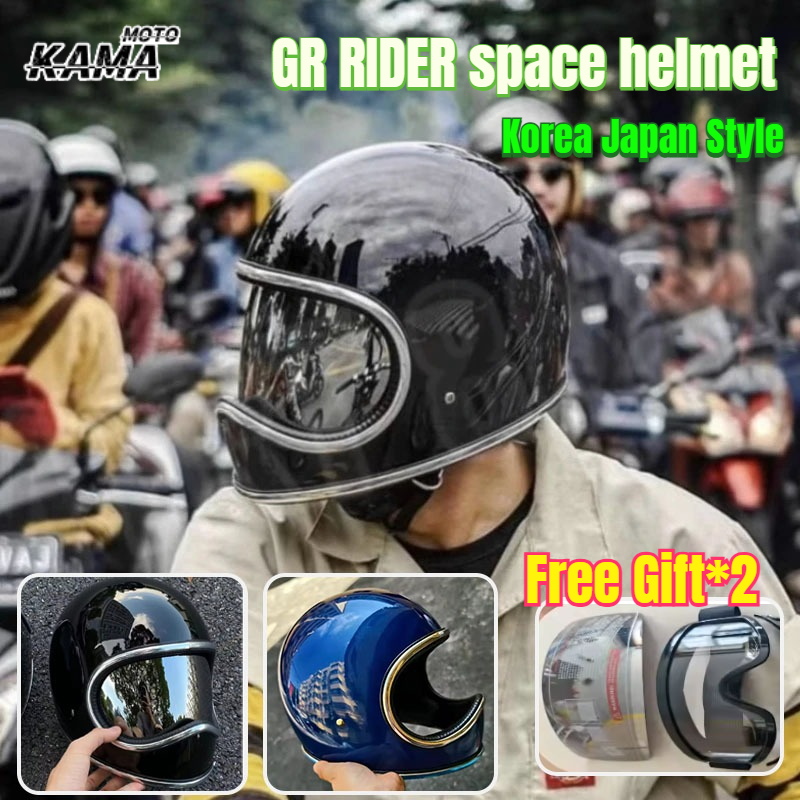 Motorcycle Gear Japan - หมวกกันน็อคมอเตอร์ไซค์สไตล์เกาหลีญี่ปุ่น เทคโนโลยีเปลือกไฟเบอร์กลาส หมวกกันน็อคมอเตอร์ไซค์ DAVID 2 ซีรีส์