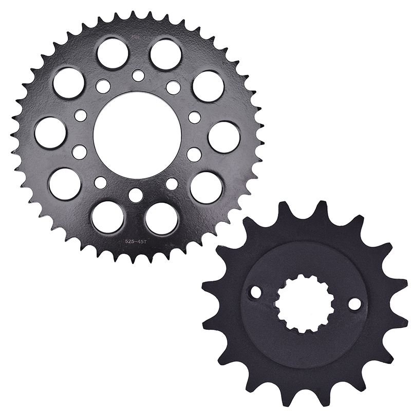 Motorcycle Gear Japan - โซ่รถจักรยานยนต์ 525 พร้อมสเตอร์หน้า 15 ฟัน และสเตอร์หลัง