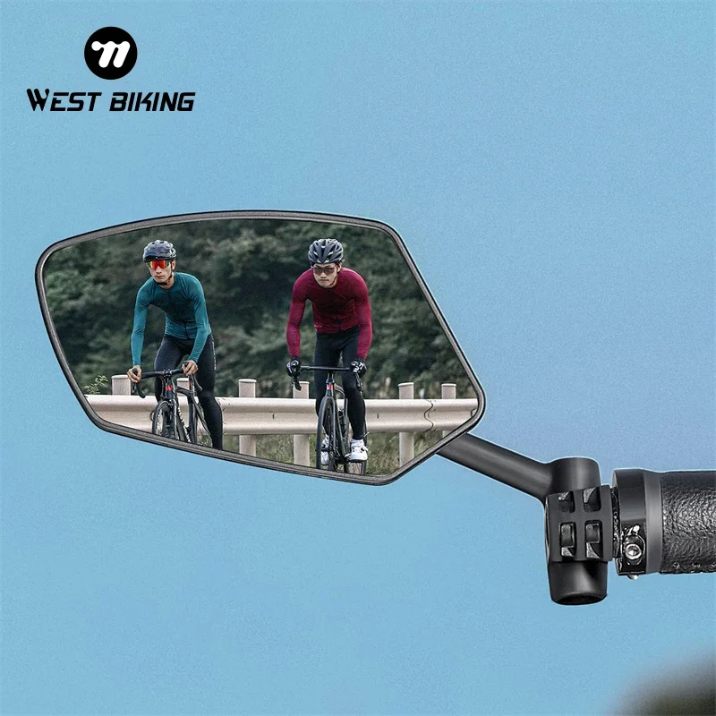 Mirror Extender Bar - กระจกมองหลัง360ด้านปลายแฮนด์จักรยานตะวันตกกระจกมองหลังมุมกว้างกระจกด้านข้างความปลอดภัยของจักรยานความละเอียดสูง