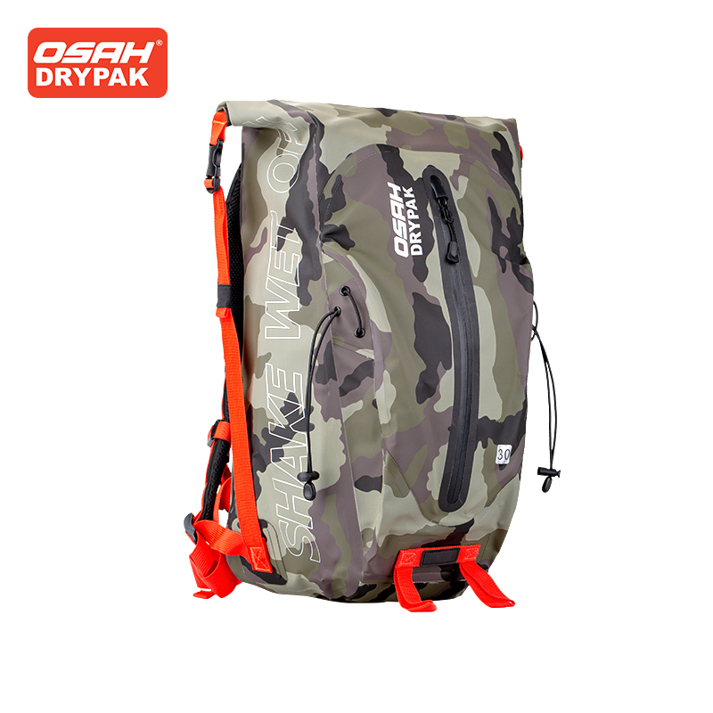 Motorcycle Gear Companies - OSAH Camouflage กระเป๋ารถจักรยานยนต์ 30L กระเป๋าเป้สะพายหลังความจุสูงมัลติฟังก์ชั่นกันน้ําปีนเขาท่องเที่ยวกลางแจ้งเกียร์ขี่กลางแจ้ง