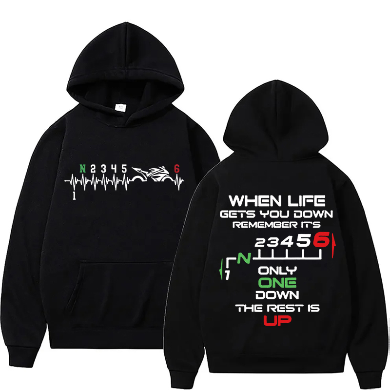 Motorcycle Gear Hoodie - เสื้อฮู้ดดี้ลายหัวใจไบค์เกอร์ 1N23456 รุ่นใหม่ สำหรับผู้หญิงและผู้ชาย เสื้อฮู้ดดี้ลำลองสำหรับฤดูใบไม้ร่วงและฤดูหนาว เสื้อฮู้ดดี้สำหรับผู้หญิงสไตล์สปอร์ต