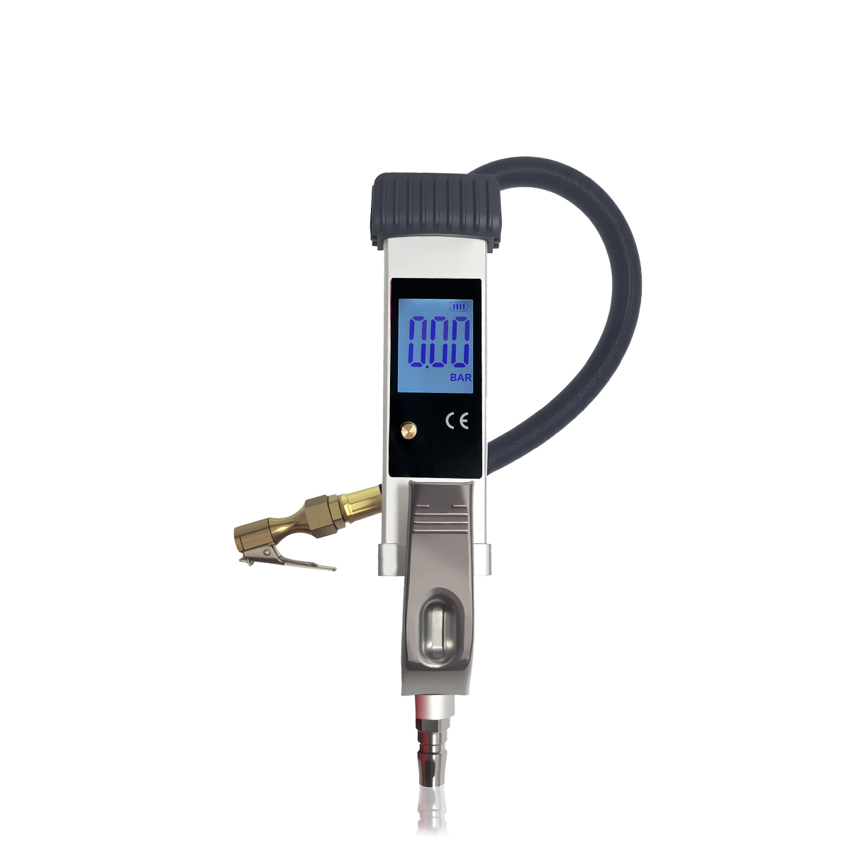Tyre Pressure Gauge - เกจวัดแรงดันลมยางแบบดิจิตอล LCD สำหรับรถยนต์และรถบรรทุก ช่วง 0-255psi พร้อมฟังก์ชันบันทึกข้อมูลและแปลงหน่วย