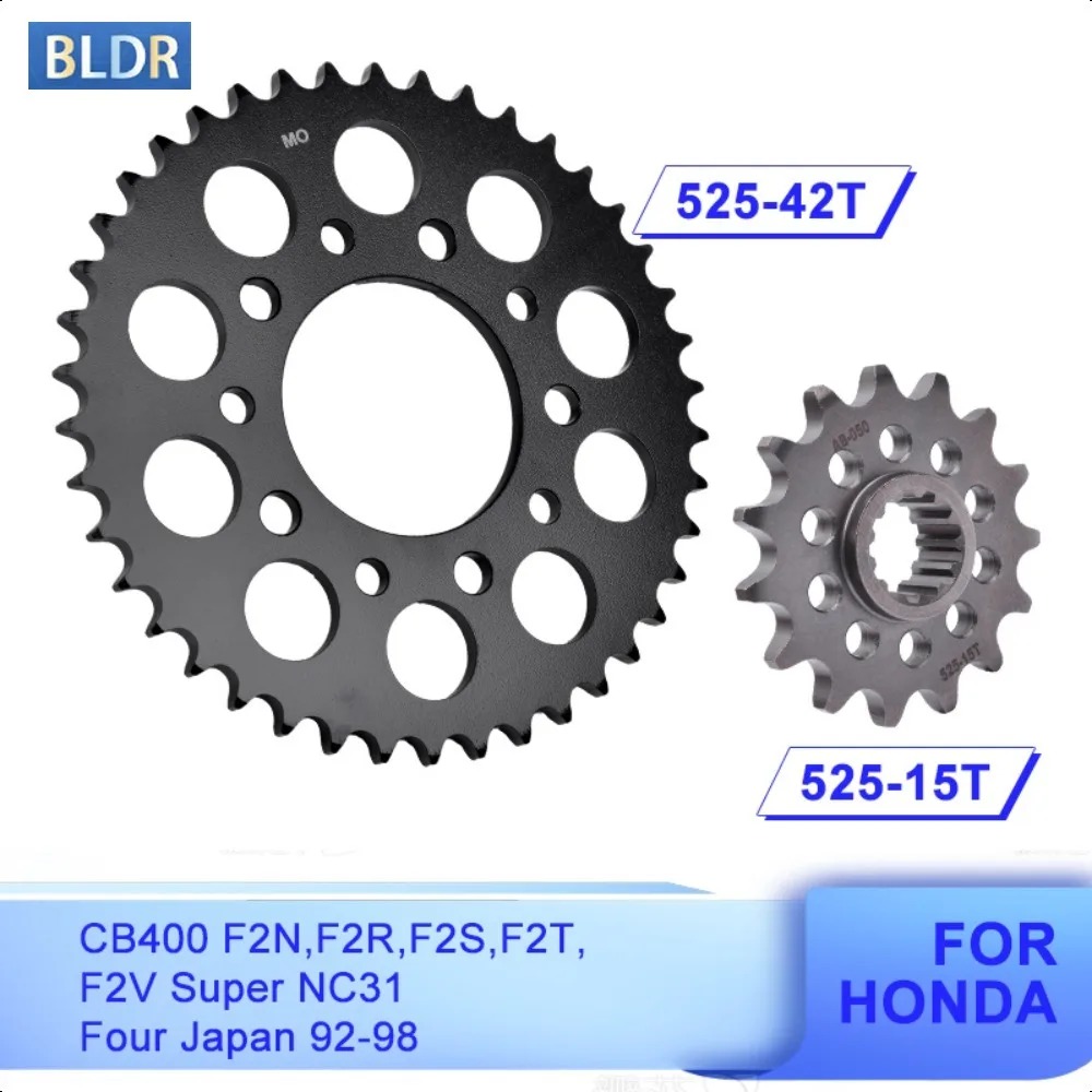 Motorcycle Gear Japan - 525 15T 42T เฟืองหน้า-หลัง สำหรับ Honda