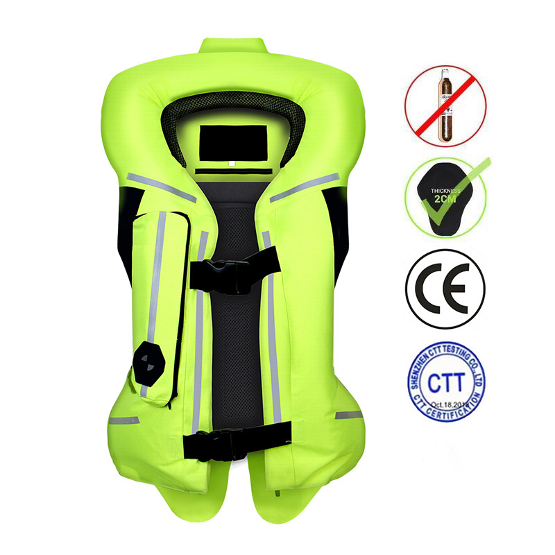 Motorcycle Gear With Airbag - ชุดถุงลมนิรภัยรุ่นที่สองของ Huanqiu เสื้อกั๊กนิรภัยแบบเป่าลม อุปกรณ์ป้องกันสำหรับขี่มอเตอร์ไซค์ ชุดป้องกันการตกกระแทกสำหรับการขี่ม้า