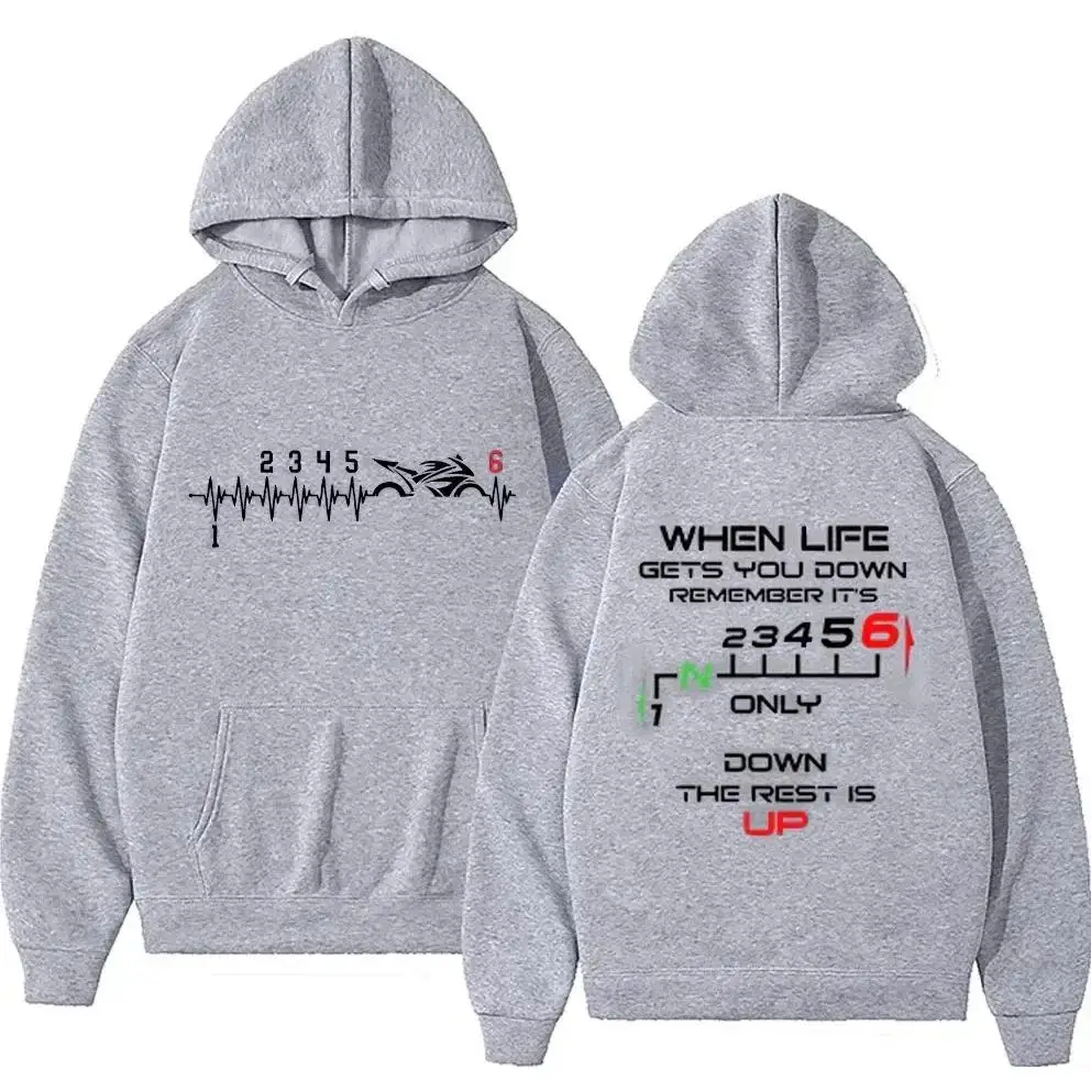 เสื้อฮู้ดผู้ชาย เสื้อพูลโอเวอร - Motorcycle Gear Hoodie บทวิจารณ์และราคา