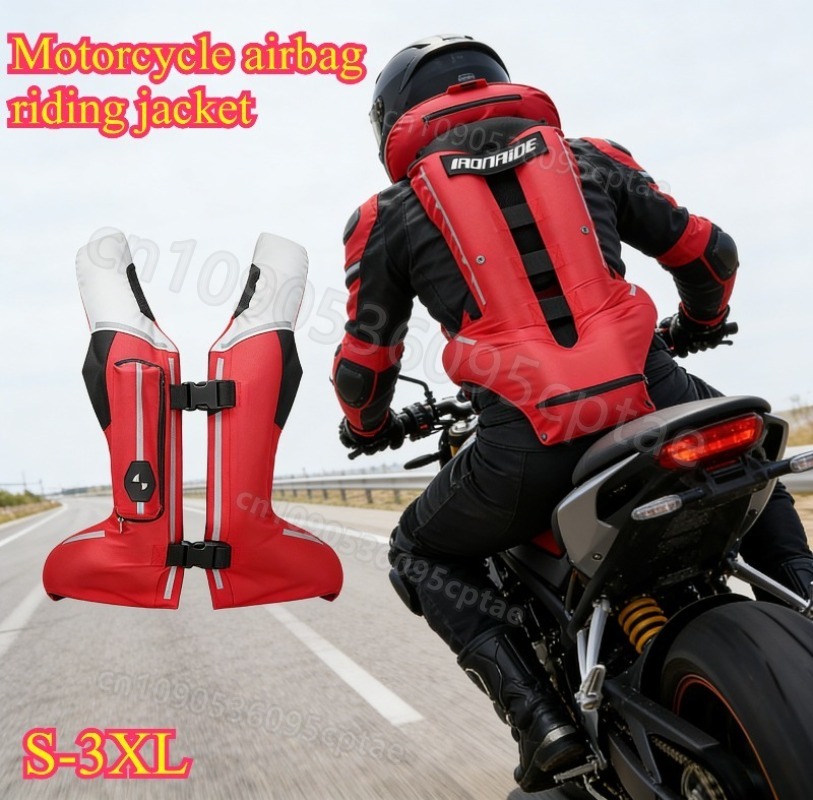 เสื้อกั๊กถุงลมนิรภัยสำหรับรถจั - Motorcycle Gear With Airbag บทวิจารณ์และราคา