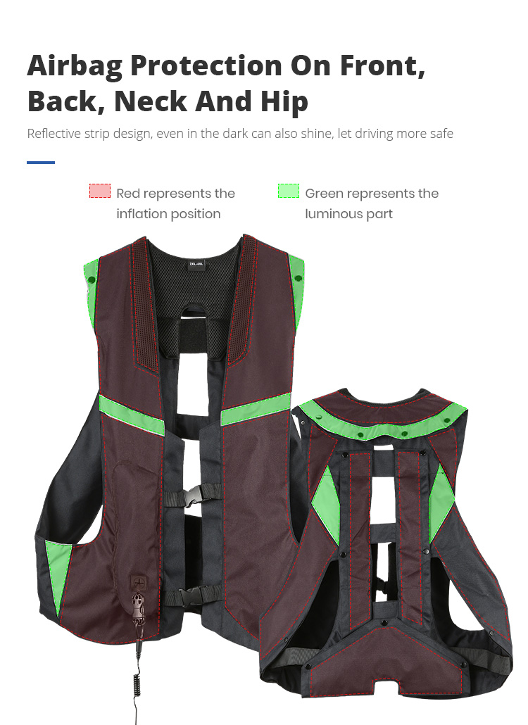 เสื้อกั๊กนิรภัยมอเตอร์ไซค์แบบป - Motorcycle Gear With Airbag บทวิจารณ์และราคา