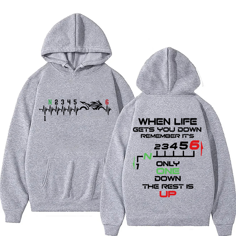 เสื้อฮู้ดดี้ลายกราฟิกคำพูดนักบ - Motorcycle Gear Hoodie บทวิจารณ์และราคา