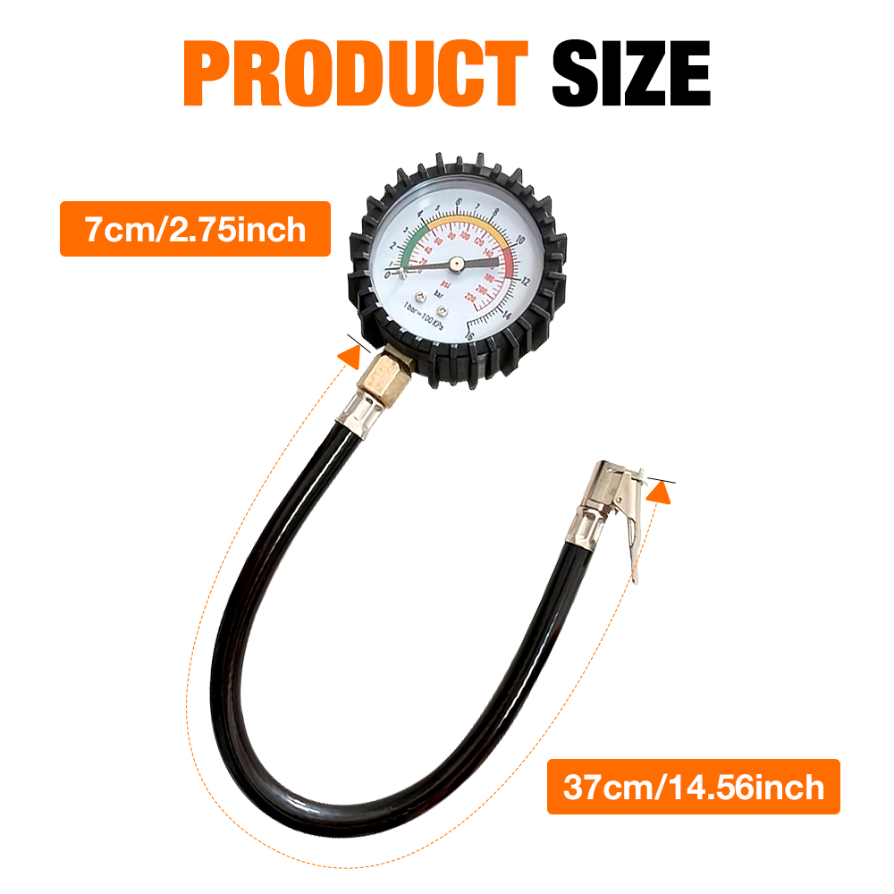เครื่องวัดแรงดันลมยางรถยนต์ 22 - Tyre Pressure Gauge บทวิจารณ์และราคา