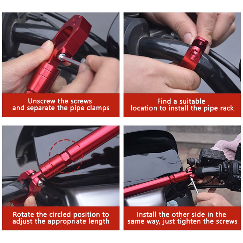 SEAMETAL แฮนด์รถจักรยานยนต์แบบ - Mirror Extender Bar บทวิจารณ์และราคา
