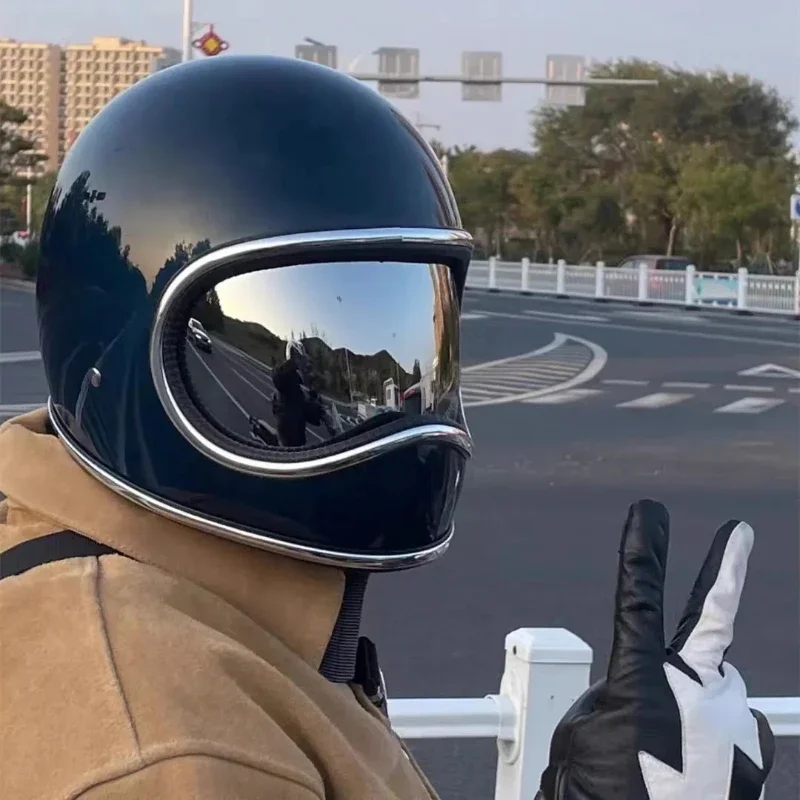 หมวกกันน็อคมอเตอร์ไซค์วินเทจ J - Motorcycle Gear Japan บทวิจารณ์และราคา