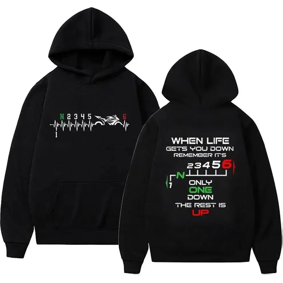 เสื้อฮู้ดผู้ชาย เสื้อพูลโอเวอร - Motorcycle Gear Hoodie บทวิจารณ์และราคา