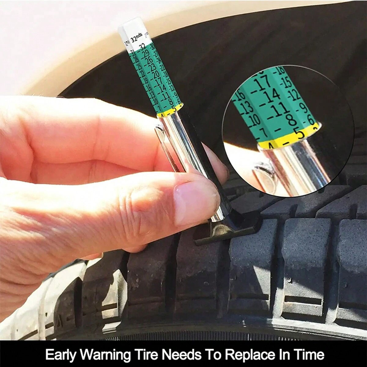 เกจวัดความลึกดอกยางรถยนต์ 1 ชิ - Tyre Pressure Gauge บทวิจารณ์และราคา