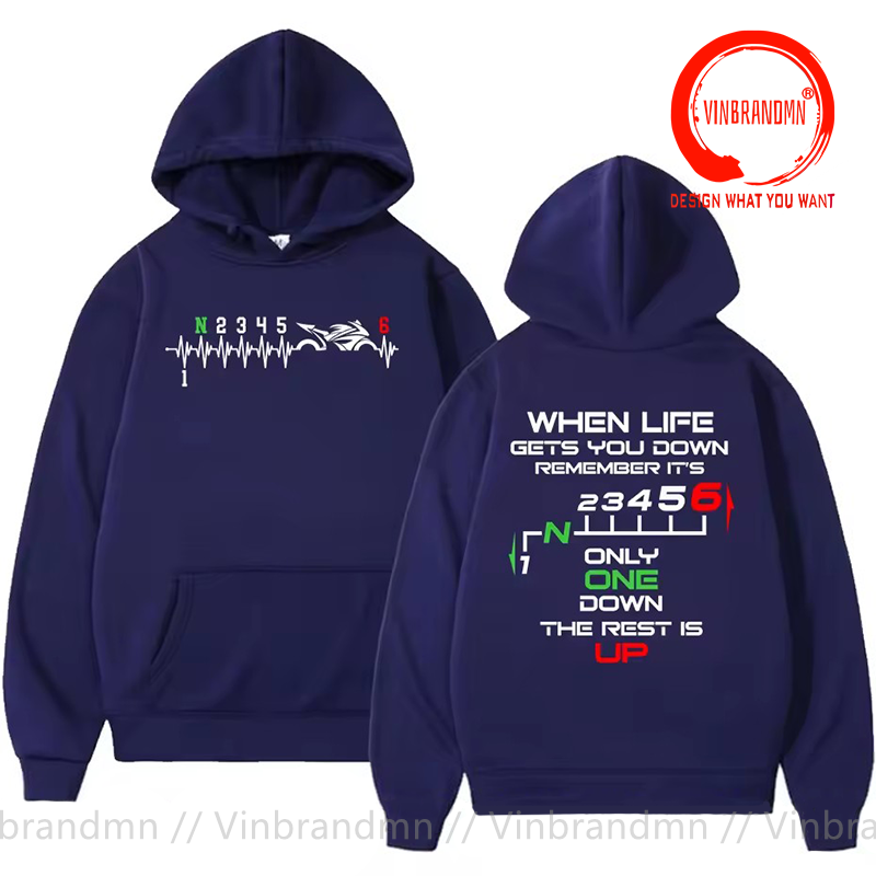 1N23456 เสื้อฮู้ดลายเกียร์มอเต - Motorcycle Gear Hoodie บทวิจารณ์และราคา