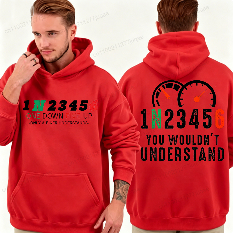 เสื้อสเวตเตอร์มีฮู้ดผู้ชายรุ่น - Motorcycle Gear Hoodie บทวิจารณ์และราคา